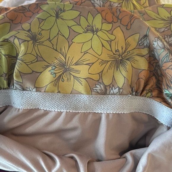 Seea Agra Neo Boho Retro Floral Scoop Neck Cheeky One Piece Bathing Suit Sz XS - Picture 12 of 13